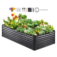 VEVOR Raised Garden Bed, Galvanized Metal Planter Box, Max. 94.5x47.2x23.6\