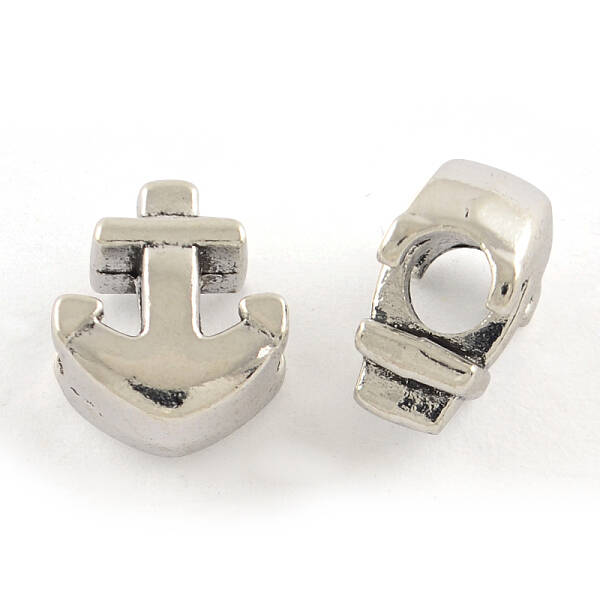 Tibetan Style Alloy European Large Hole Beads