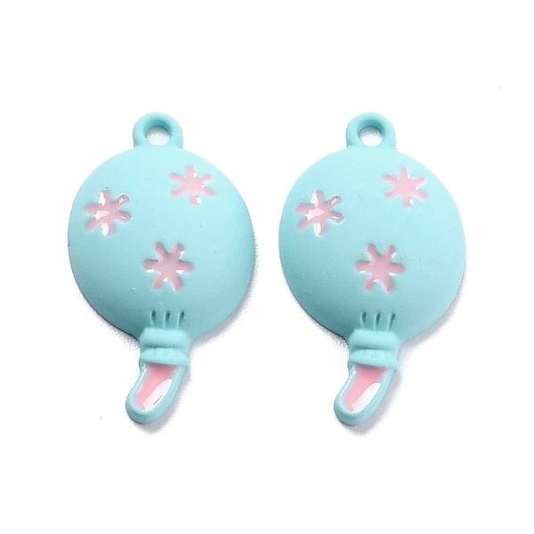 Spray Painted Alloy Enamel Pendant