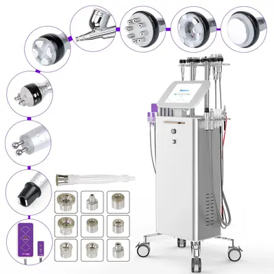 Unoisetion 40K Cavitation Vacuum RF BIO Radio Frequency Dermabrasion Spray Machine for Spa Salon Studio Home Use | MS-98F1S