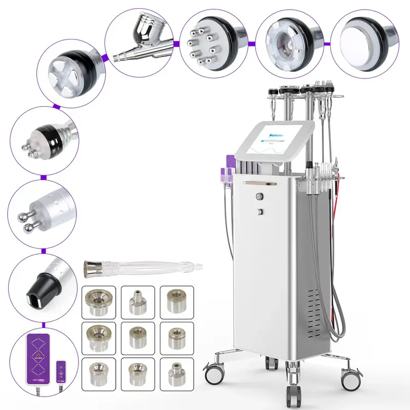 Unoisetion 40K Cavitation Vacuum RF BIO Radio Frequency Dermabrasion Spray Machine for Spa Salon Studio Home Use | MS-98F1S