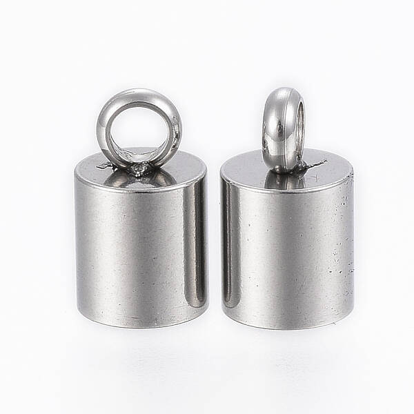 Tarnish Resistant 201 Stainless Steel Cord Ends