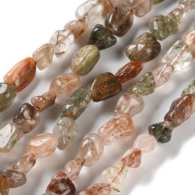 Natural Rutilated Quartz Beads Strands