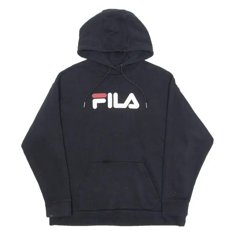 FILA Mens Black Hoodie S