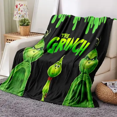 Cartoon Pattern Blanket, 1 Count Soft Comfortable Throw Blanket, Warm Napping Blanket for Home Office Travel Outdoor Camping