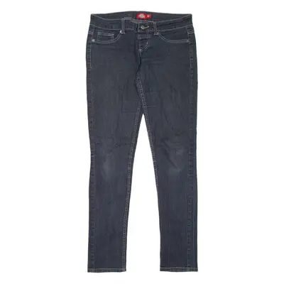 DICKIES Womens Jeans Blue Slim Jegging W30 L32