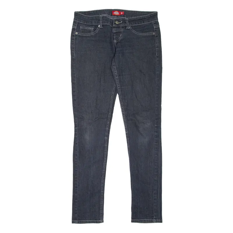 DICKIES Womens Jeans Blue Slim Jegging W30 L32
