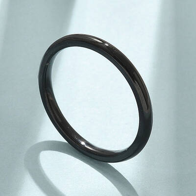 Ion Plating(IP) 304 Stainless Steel Plain Band Rings
