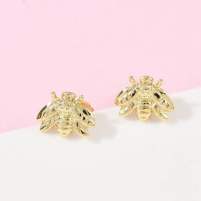 Brass Stud Earrings