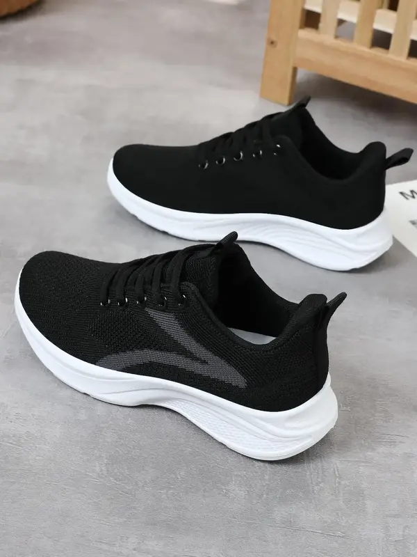 Women's Fashionable Colorblock Lace Up Low Top Sneakers, Casual Breathable Comfortable Sports Running Shoes, All-match Basic ...