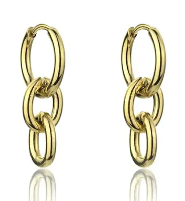 Emily Westwood Orecchini A Cerchio Placcati Oro Senza Tempo Michelle Ewe23155G