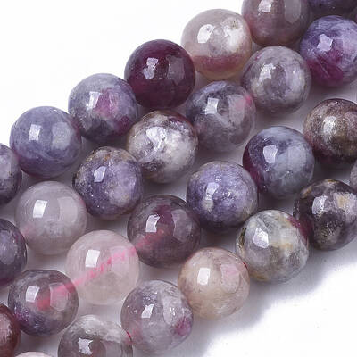 Natural Purple Red Tourmaline  Beads Strands