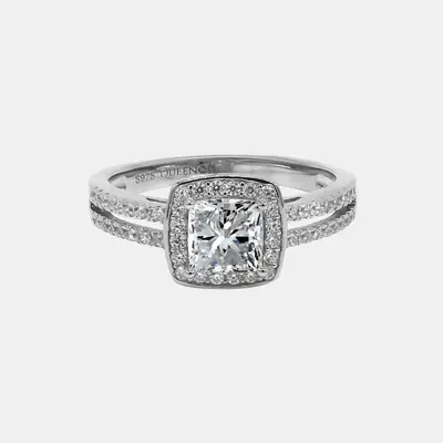【703】1CT Princess-cut Synthetic Moissanite Ring – Classic Luxury Engagement Ring, Fashionable Wedding/Anniversary Gift ...