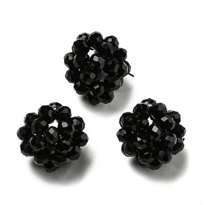 Glass Round Woven Beads