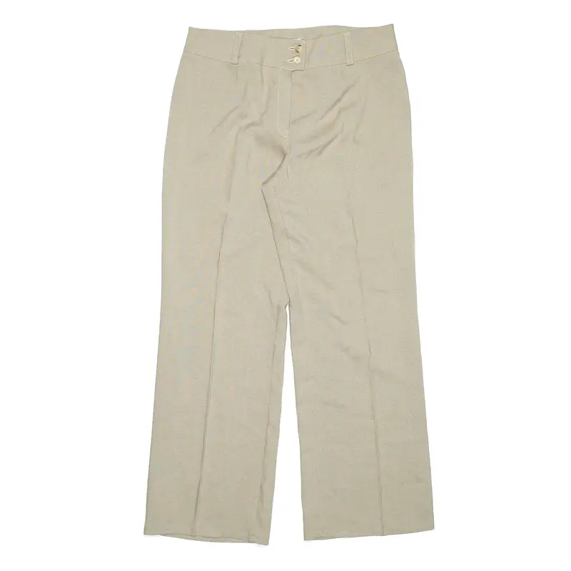 GLEDIS Green Relaxed Straight Trousers Womens W31 L28