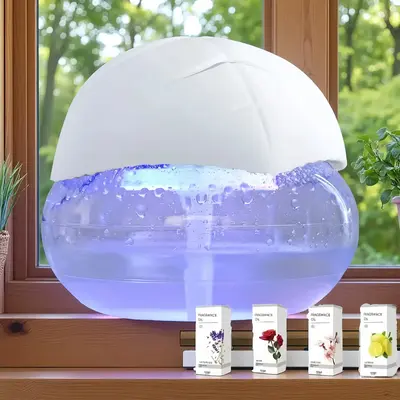 BANDESUN Air Purifiers, Water Filter Air Purifier for Home, Essential Oil Aroma Diffuser with LED Lights, Air Purifier for Ho...