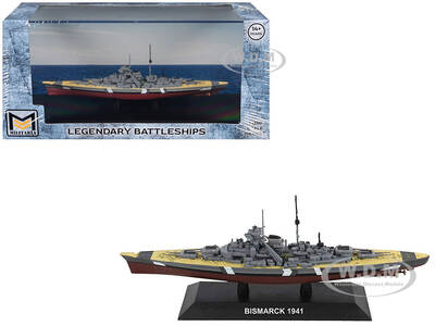 Bismarck Battleship German Navy (1941) Legendary Battleships Series 1/1250 Diecast Model by Militaria Die Cast