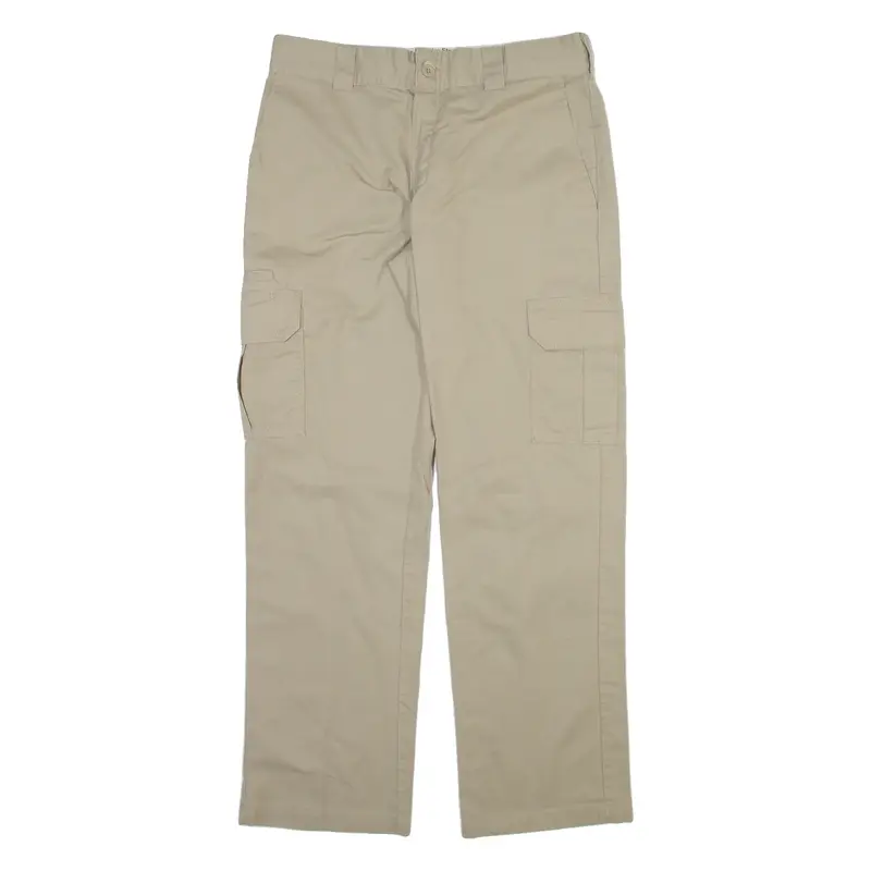 DICKIES Cargo Mens Trousers Beige Regular Straight W32 L32