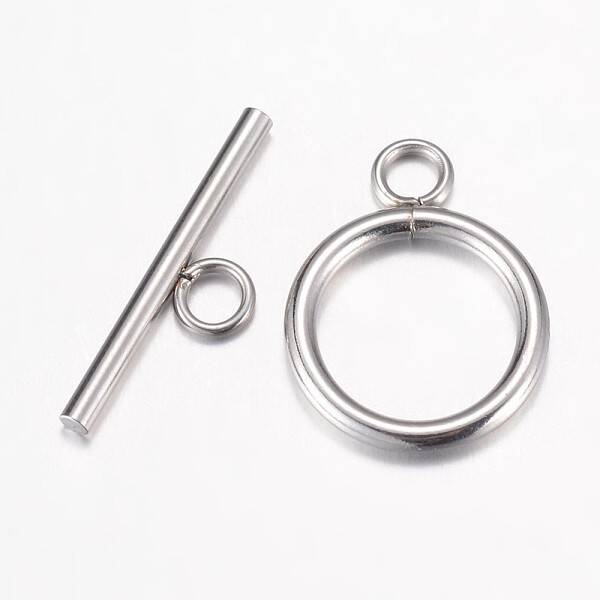 Tarnish Resistant 304 Stainless Steel Toggle Clasps