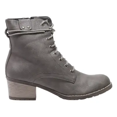 RIEKER Ankle Boots Grey Leather Womens UK 7