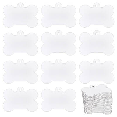 30Pcs Blank Double-sided Heat Transfer Aluminium Pendants