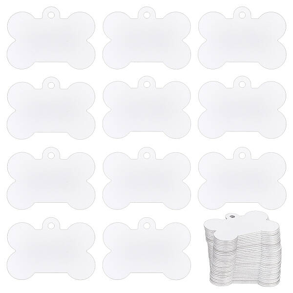 30Pcs Blank Double-sided Heat Transfer Aluminium Pendants