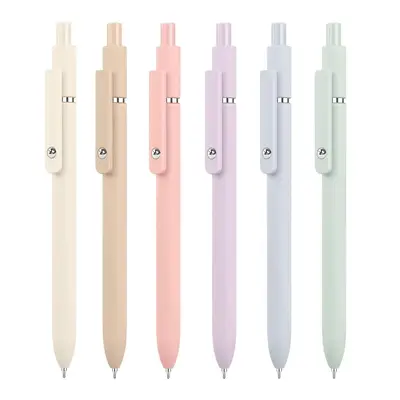 0.5mm Gel Pen (6 Counts), Quick Dry Black Ink Pen, Teacher Must Haves Fine Point Smooth Writing Pen, Office School Supplies G...