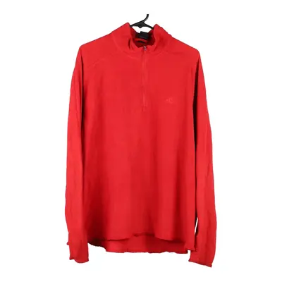 Adidas Fleece - Large Red Polyester