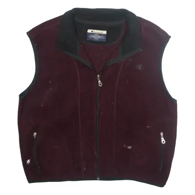 CHAMPION Mens Fleece Gilet Purple XL