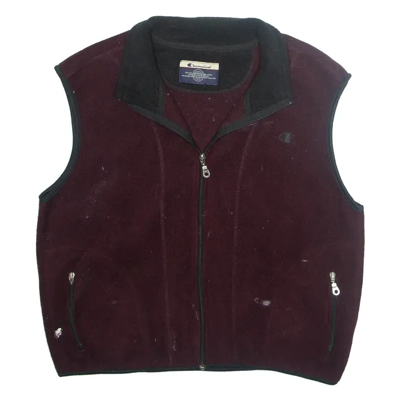 CHAMPION Mens Fleece Gilet Purple XL