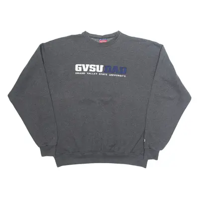 CHAMPION Grand Valley State University Dad Mens Sweatshirt Grey USA XL