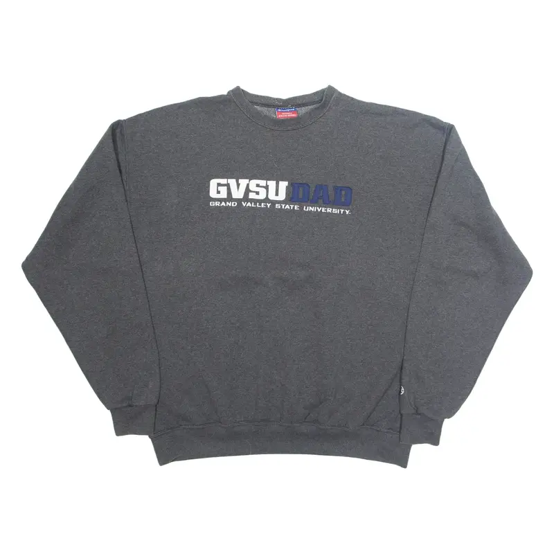 CHAMPION Grand Valley State University Dad Mens Sweatshirt Grey USA XL