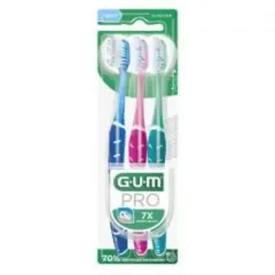 Gum Pro Sensitive Toothbrush Ultra-Flexible 15/100e x3