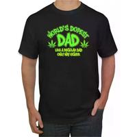 World's Best Dad T-Shirt just like a normal dad just a step up Father's Day Men's Pattern T-Shirt
