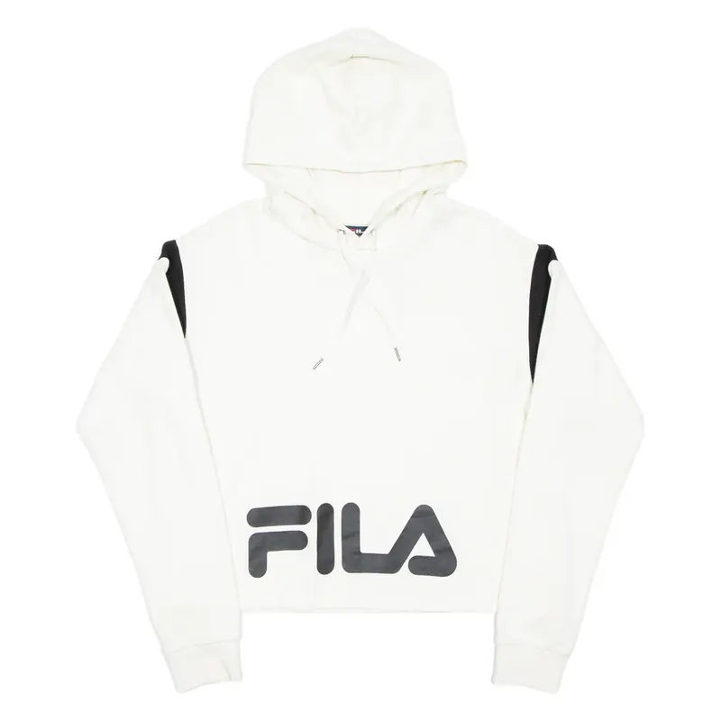 FILA Cropped Womens Beige Hoodie L