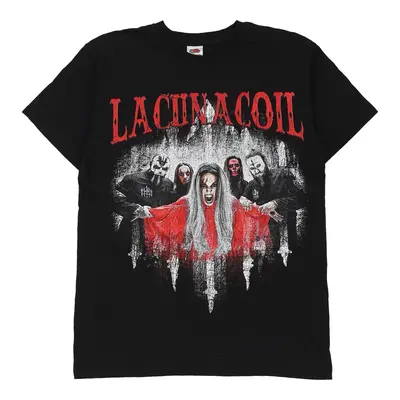 Lacuna Coil Fruit Of The Loom Graphic T-Shirt - Small Black Cotton