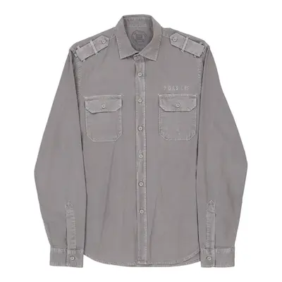 Napapijri Shirt - Medium Grey Cotton