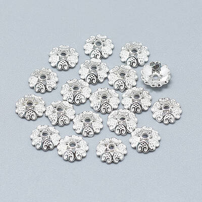 925 Sterling Silver Bead Caps