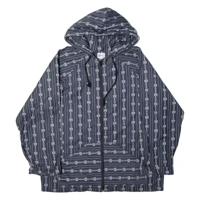 JENNI Mens Blue Hoodie Full Zip M
