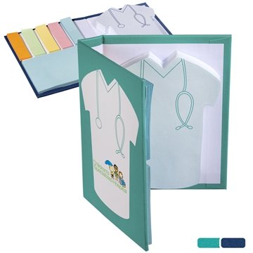 150 Promotional Medical Scrub Sticky Book - Die Cut & Multi Color