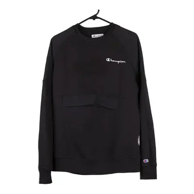 Champion Sweatshirt - Medium Black Cotton Blend