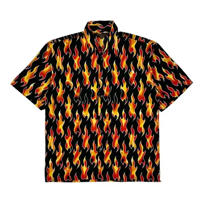 Mecca Graphic Patterned Shirt - Medium Multicoloured Cotton