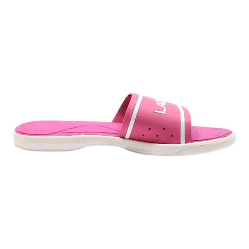 LACOSTE Slider Sandals Pink Synthetic Womens UK 6.5