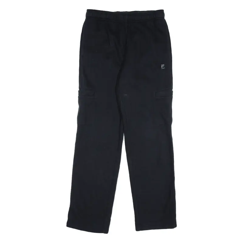 FILA Mens Sweatpants Black Straight S W30 L32