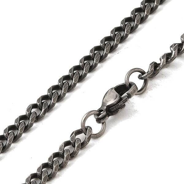 Retro 304 Stainless Steel Cuban Link Chain Necklaces