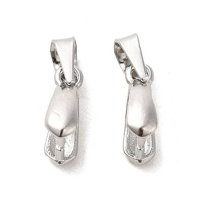 Anti-Tarnish 925 Sterling Silver Ice Pick Pinch Bails