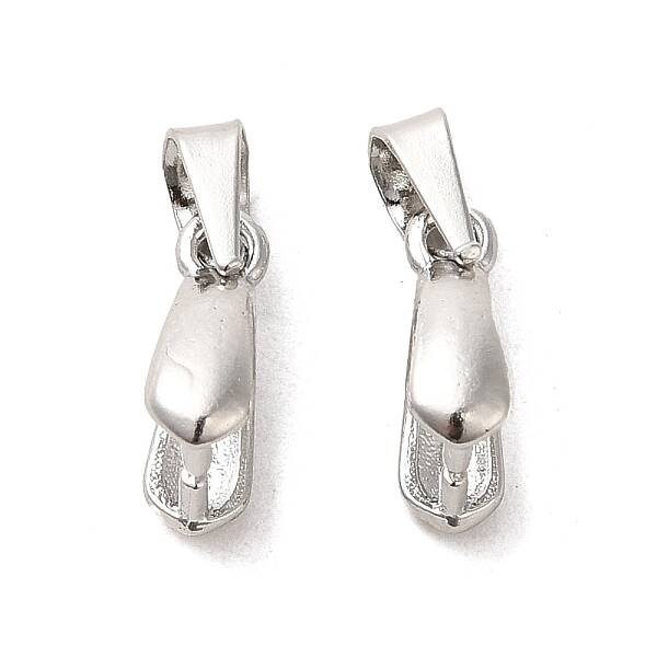 Anti-Tarnish 925 Sterling Silver Ice Pick Pinch Bails