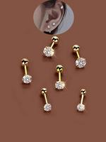 Fashionable Minimalist Earrings, Stainless Steel Earrings for Women & Men, Trendy All-match & Exquisite Pretty Studs Non Tarn...