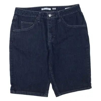 LEE Riders Mid Rise Womens Denim Shorts Blue M W30