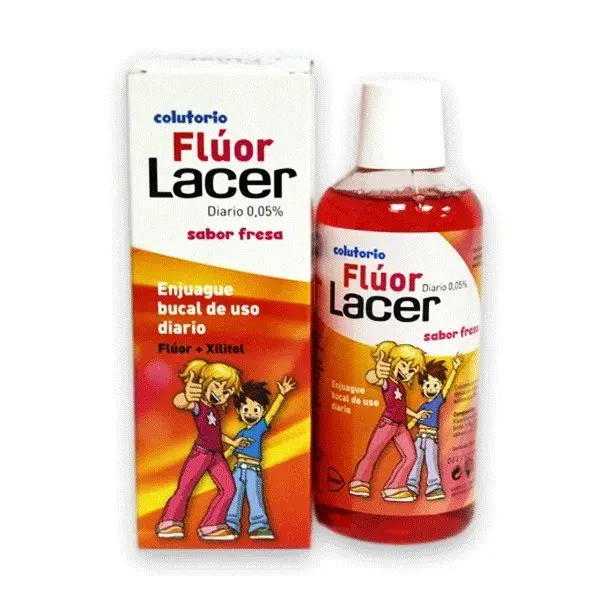 Collutorio Lacer™ Fluoride 0,05 Fragola 500ml